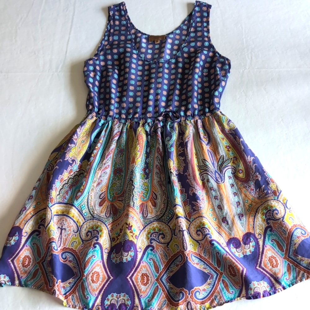 Anthropologie Kachel Silk Dress Women's Size 10